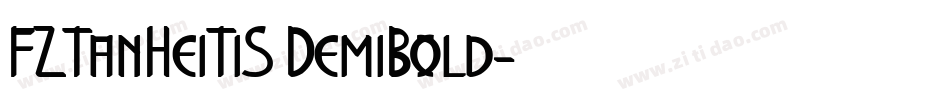 FZTanHeiTiS DemiBold字体转换